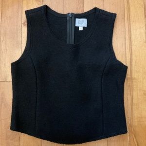 Girls boiled wool sleeveless top/vest